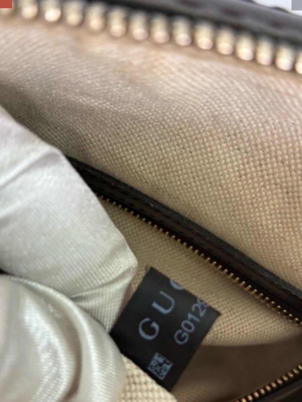Gucci Vintage Web Boston Bag Satchel Brown & Green USA SELLER - Picture 10 of 11